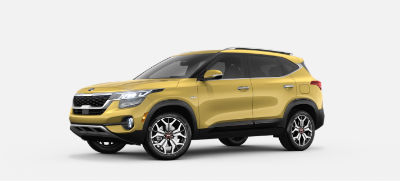 Starbright Yellow 2021 Seltos exterior front fascia driver side