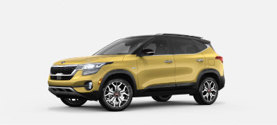Starbright yellow w/black cherry roof exterior front fascia driver side