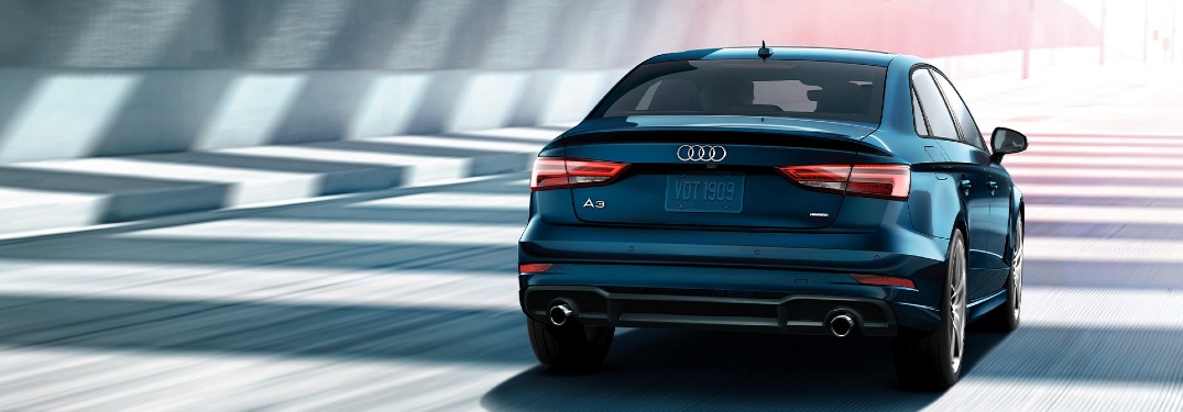 2020 Audi A3 driving awafy from camera