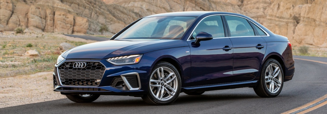 2020 A4 parked on desert highway