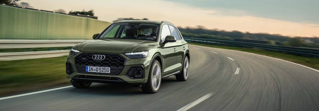2021 Q5 driving on enclosed track