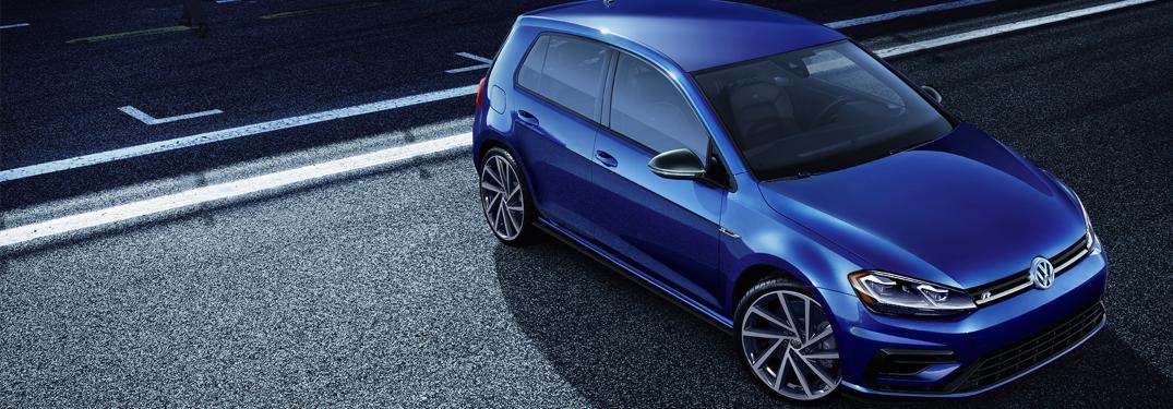 2019 Volkswagen Golf R parked on a track