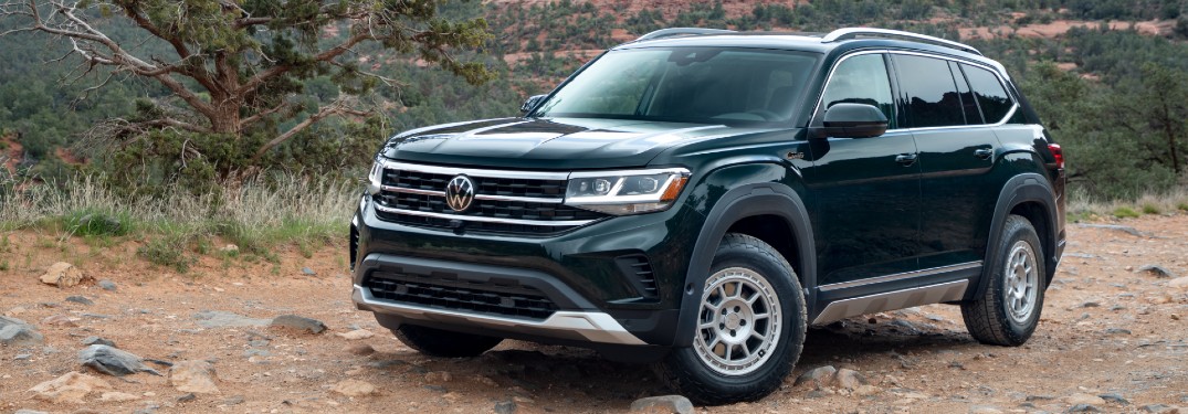 2021 Volkswagen Atlas parked in a field