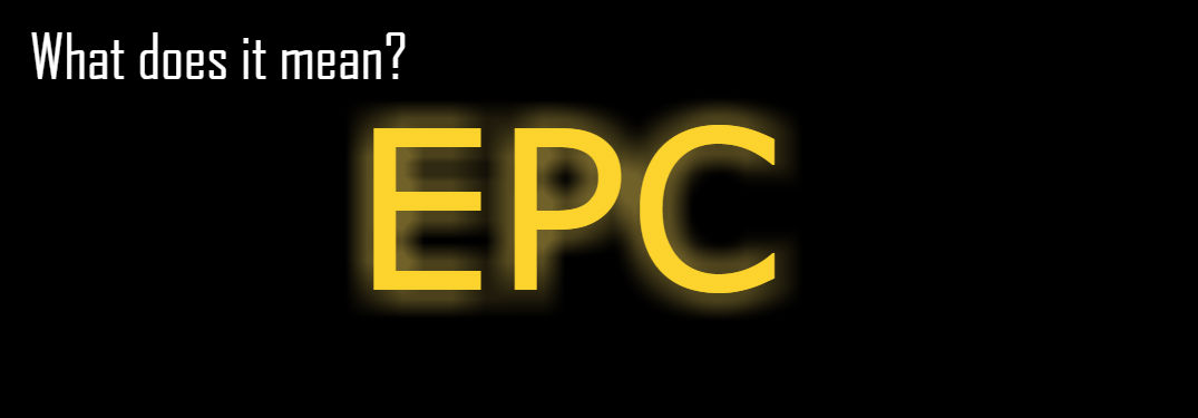 What does it mean text with yellow EPC text on black background