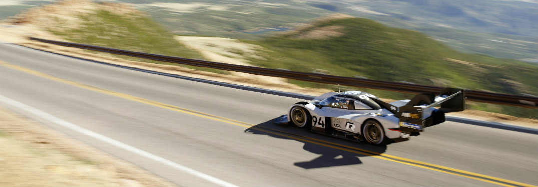 Racing image of the Volkswagen I.D. R Pikes Peak