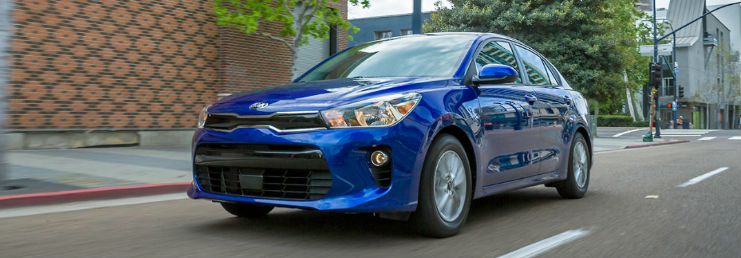 Blue 2018 Kia Rio