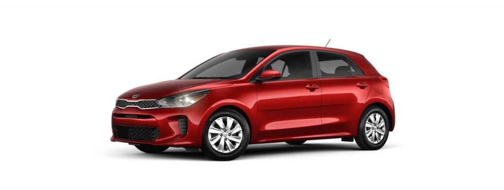 2020 Kia Rio 5-Door in Currant Red