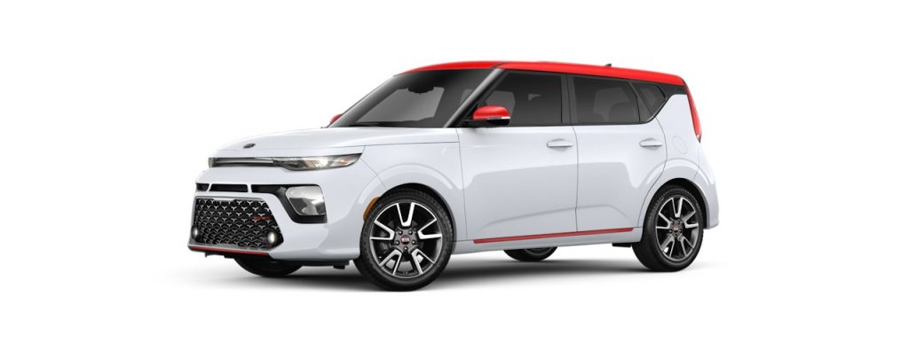 2020 Kia Soul in Clear White/Inferno Red
