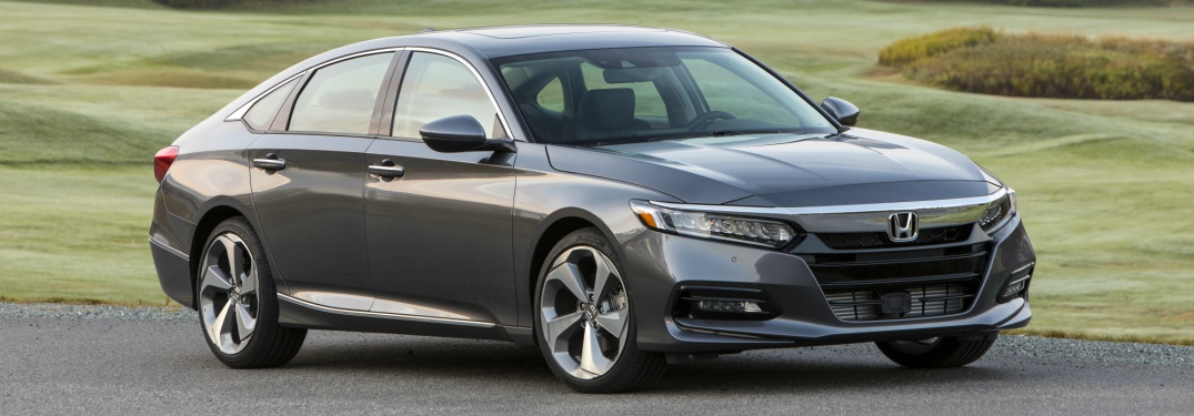 gray 2018 Honda Accord Touring front side view