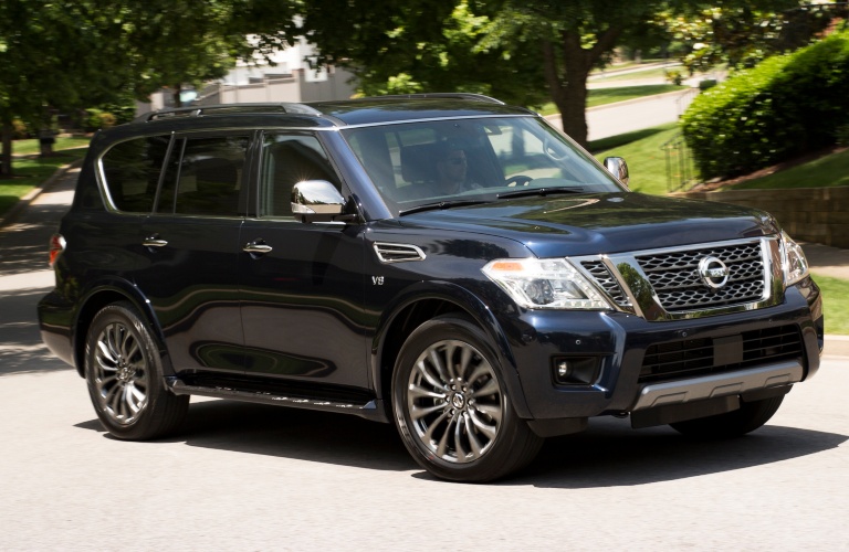 2020 Nissan Armada on the road