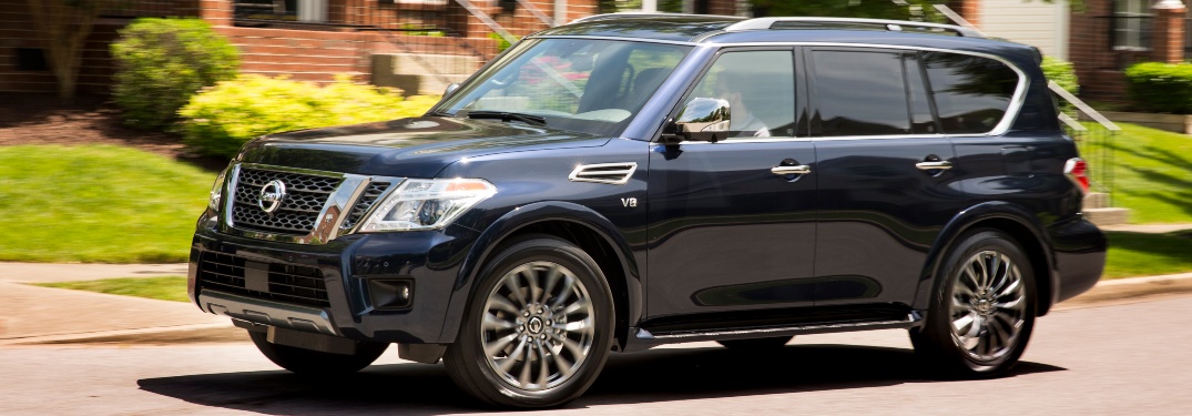 2020 Nissan Armada cruising down the road