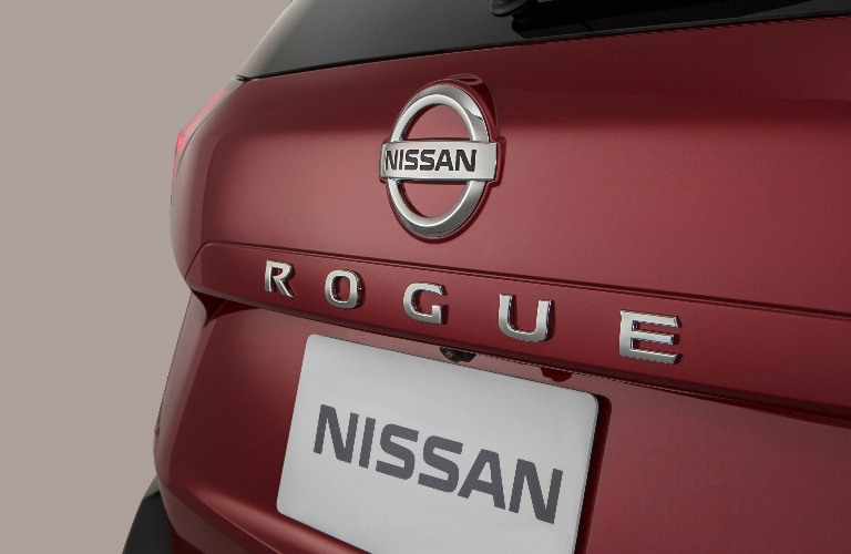 2021 Nissan Rogue back end badging