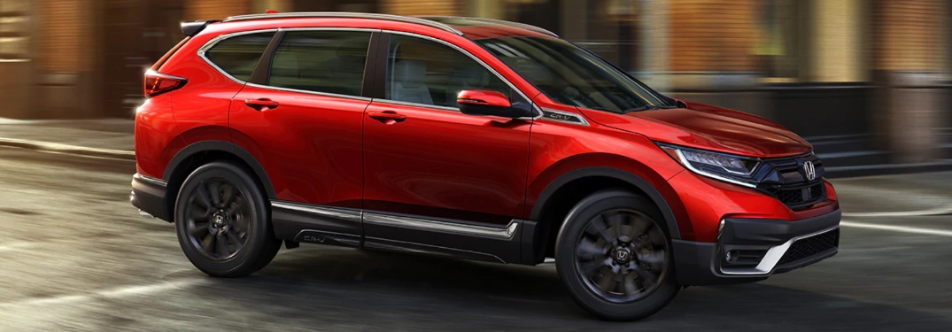 2021 Honda CR--V going down the road