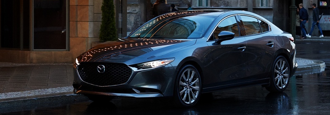 2020 Mazda3 Sedan Parked on Side of Street