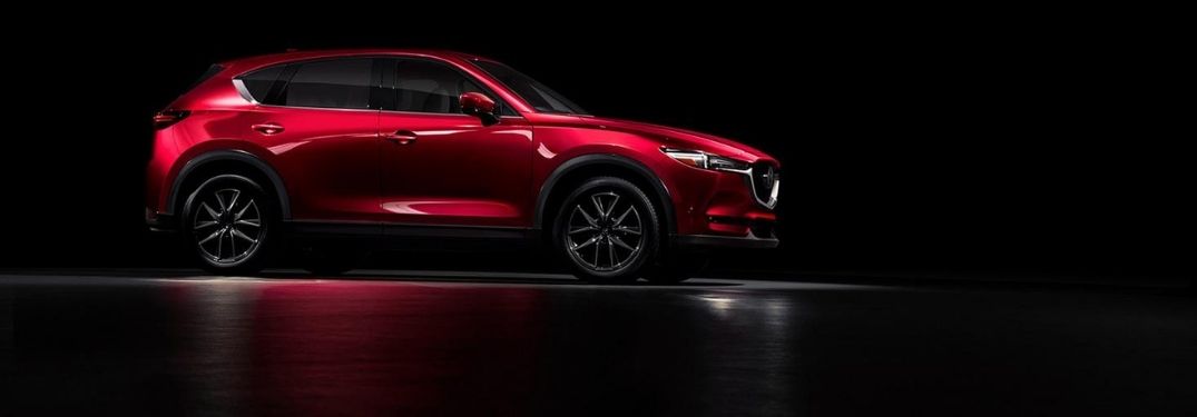 Red Mazda CX-5 Exterior on a Black Background