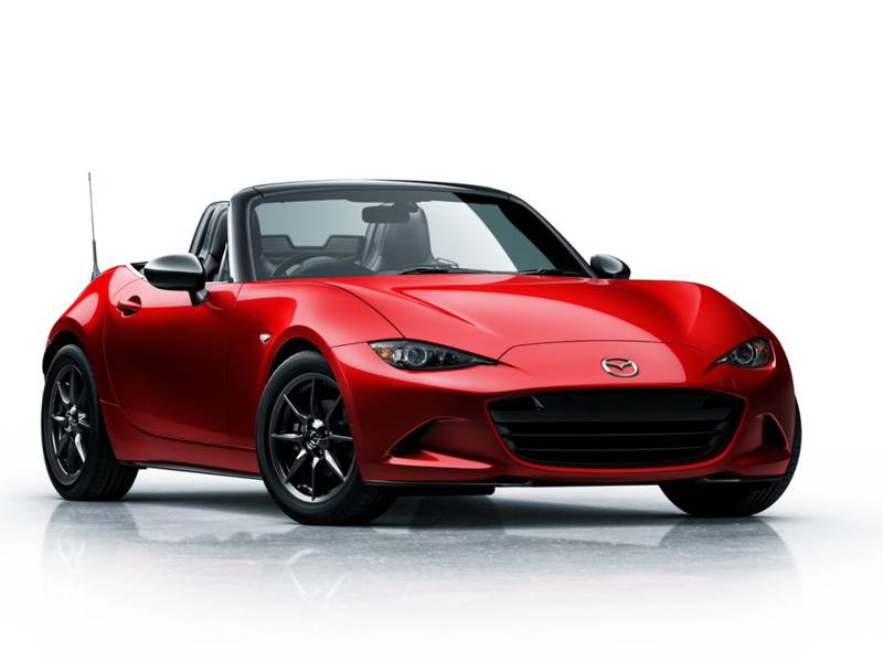Mazda MX 5 in cherry red
