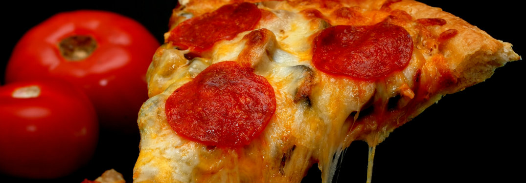 melty pepperoni pizza slice