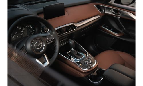 2020 Mazda Cx 9 Suv Interior Shot Through Drivers Side