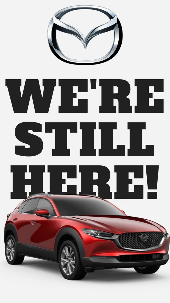 Mazda model we're still here
