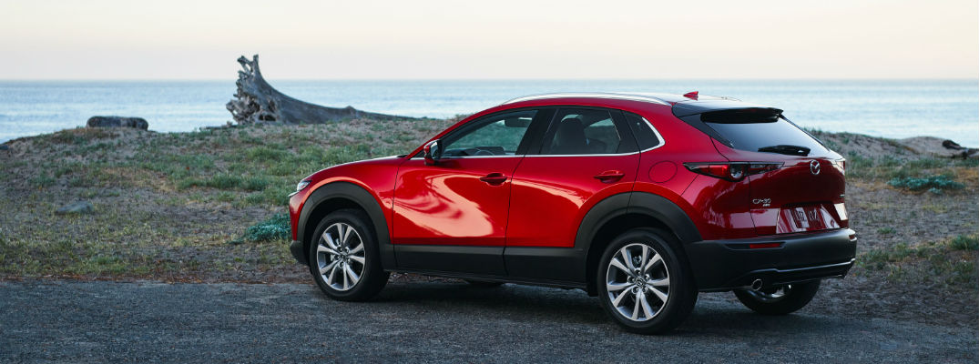 Red 2020 Mazda CX-30 on beach