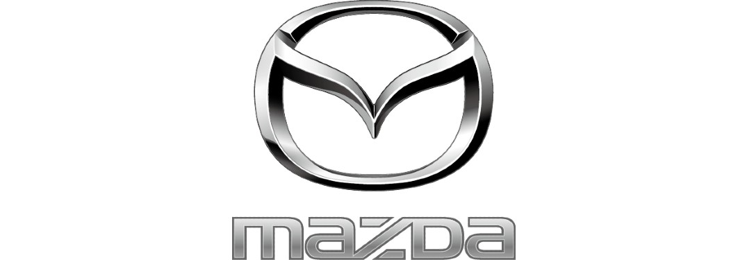 Mazda Logo monochomatic on white background