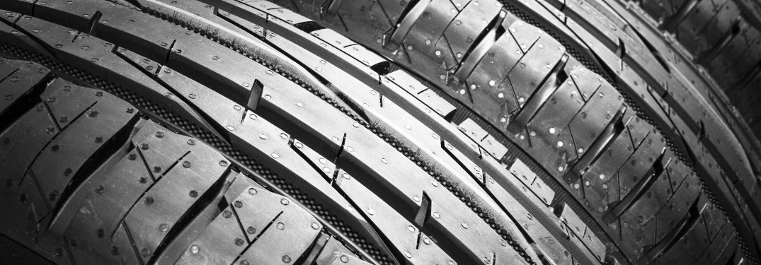 close up of multiple car tires