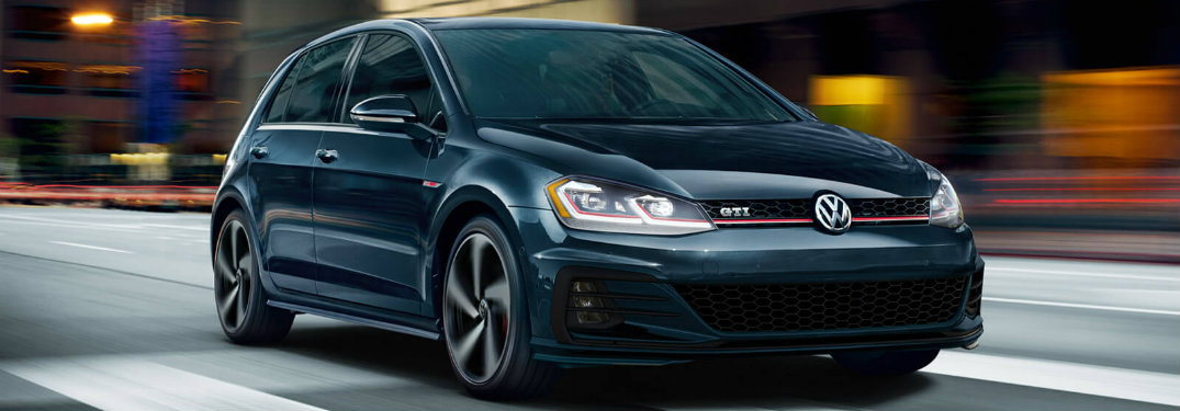 Front end of the 2018 VW Golf GTI