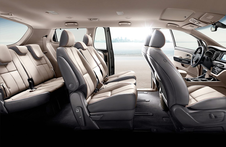 2020 Kia Sedona seats side view