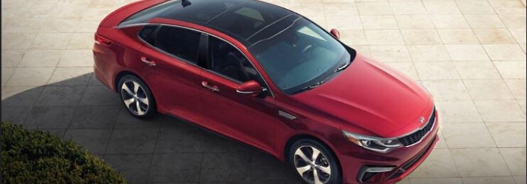 2020 Kia Optima parked upper view of front