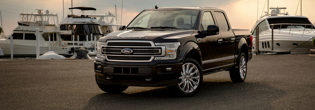 2019 ford f-150 limited model parked by harbor