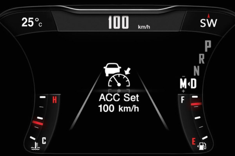 How does CDJR adaptive cruise control work?