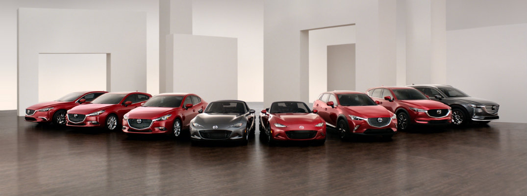 2018 and 2017 Mazda award-winning lineup of car and vehicle models