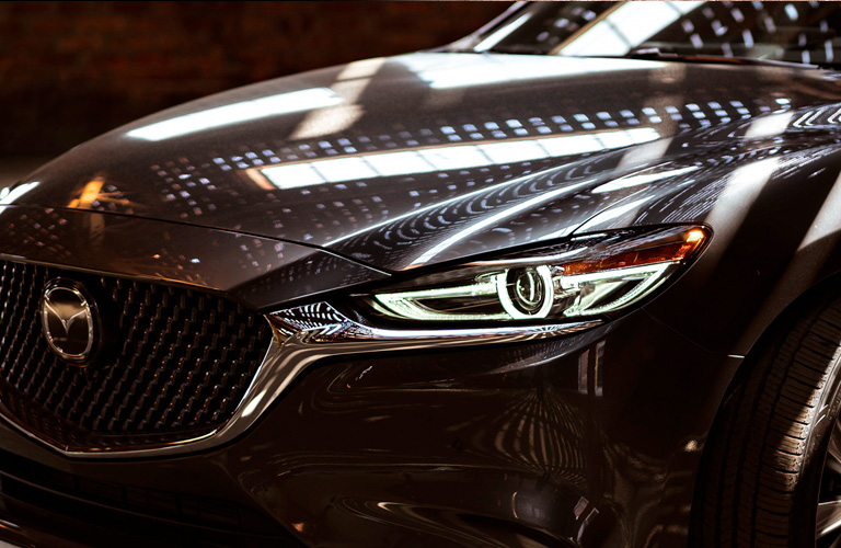 silver mazda6 front view close up